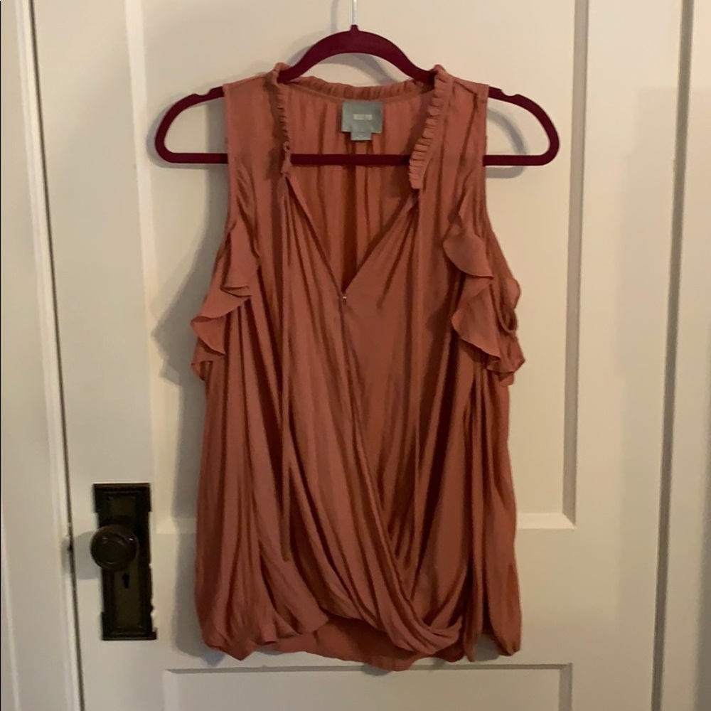 Anthropologie Maeve exposed shoulder top